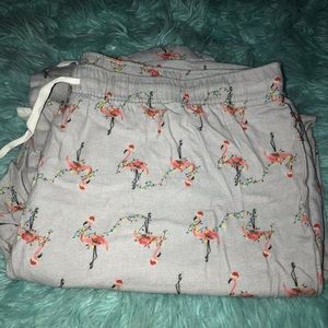 Christmas flamingo pajama pants ! XL